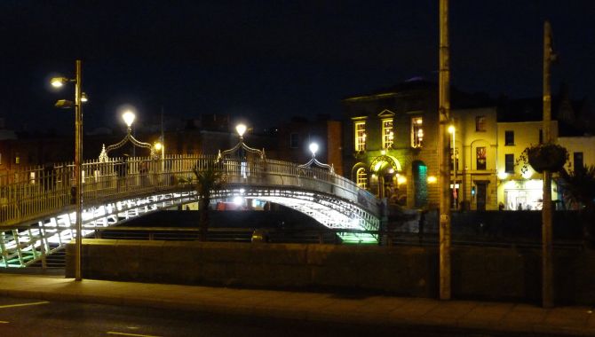 Irlande Dublin by night