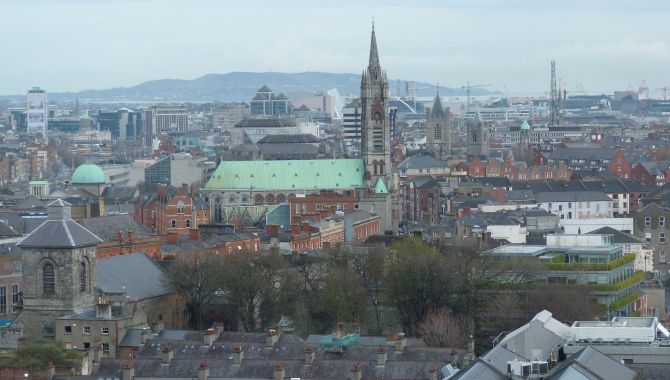 Irlande Dublin vu d en haut