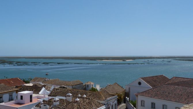 Faro vue d en haut et sa lagune