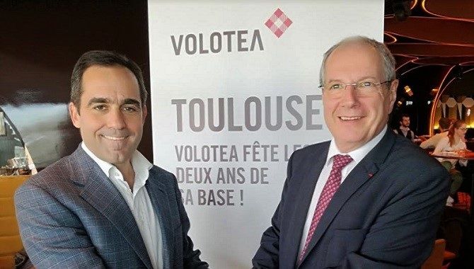 Volotea 2 ans Toulouse Munoz et Vernhes