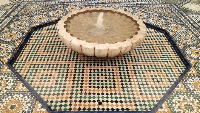 Marrakech Palais musee vasque