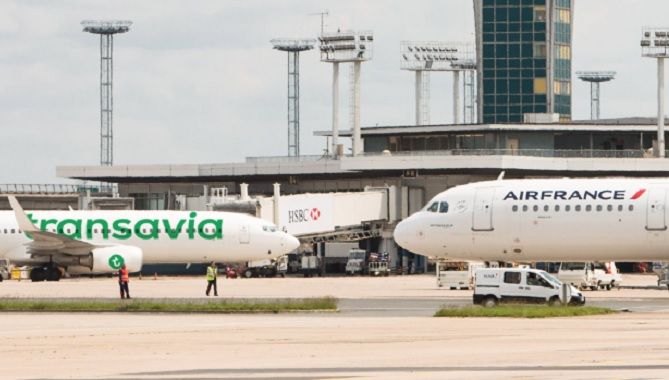 Air France et Transavia parking